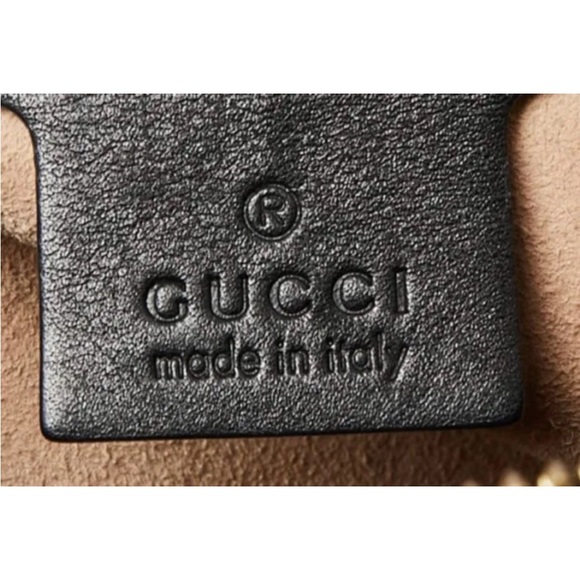 GUCCI BLACK LEATHER EMBOSSED APOLLO LOGO HOBO SHOULDER/TOTE BAG/GOLD CHAIN NWT - Picture 8 of 10